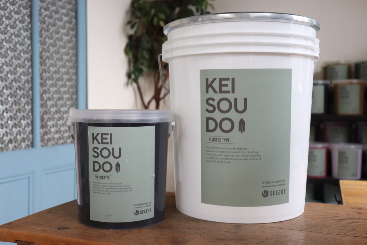 珪藻土 塗り壁 壁材 塗料 KEISOUDO PLASTER TYPE (18kg, MOSS) - 2